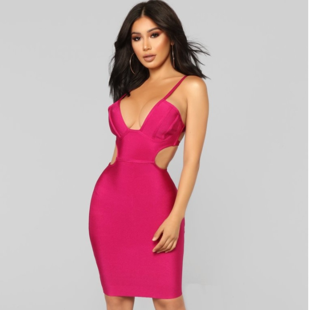 Bandage Dress w/ Cut Out Sides